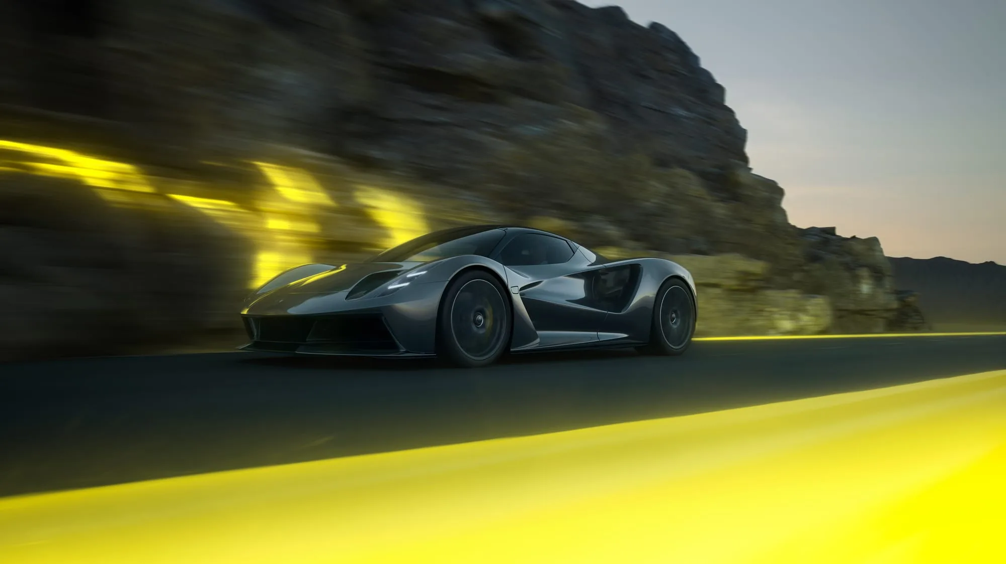 Lotus Evija — elektryczny hypercar, ujęcie z przodu